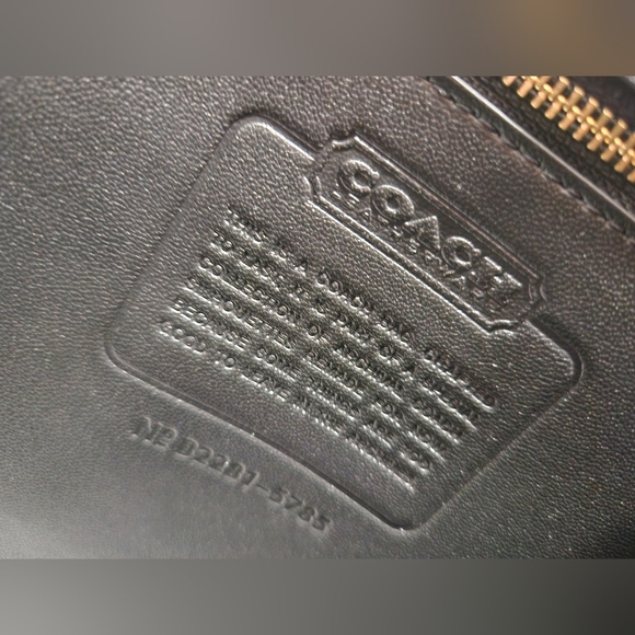 COACH OG Willis Top Handle Black Leather Satchel Handbag Purse - Picture 6 of 12